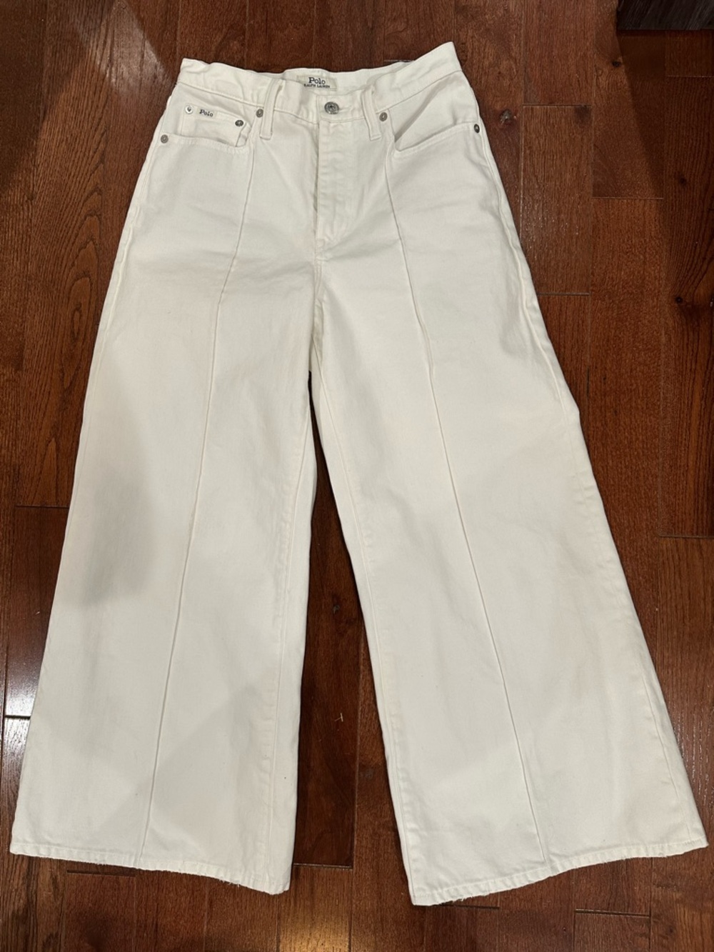 Polo by Ralph Lauren White Wide Leg Jeans